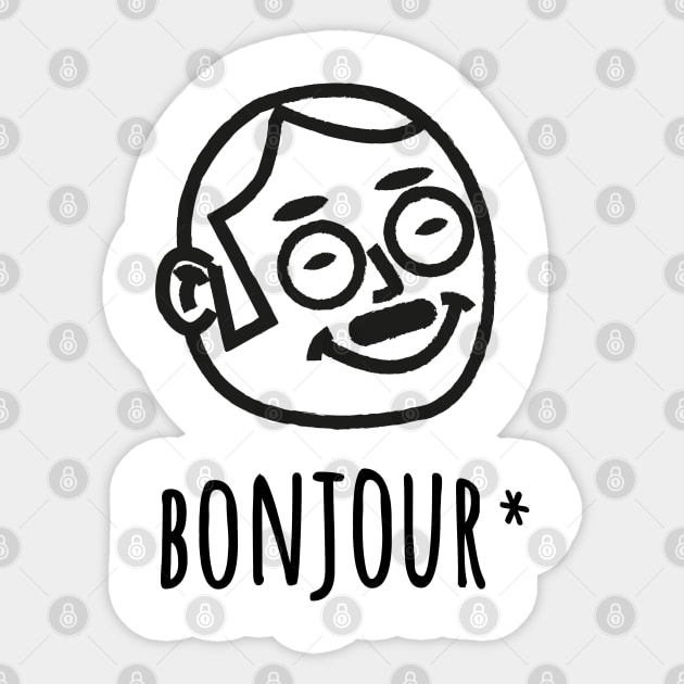 Bonjour hello France Sticker by Mr Youpla